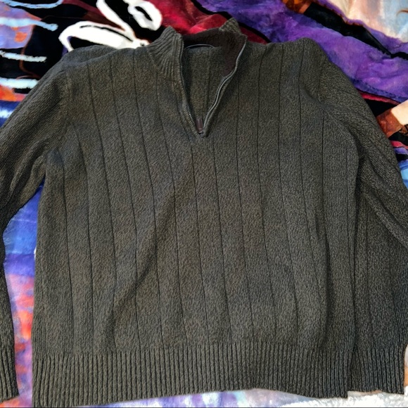 Vintage Oscar de la Renta Half Zip Sweater - Picture 1 of 5